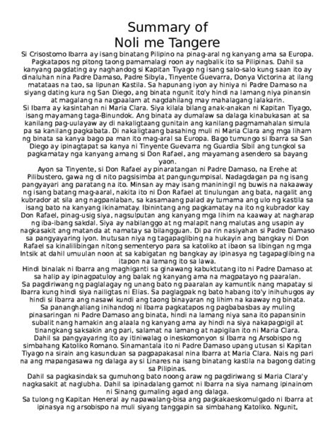 Noli Me Tangere: Summary and Analysis of Chapter 31 .